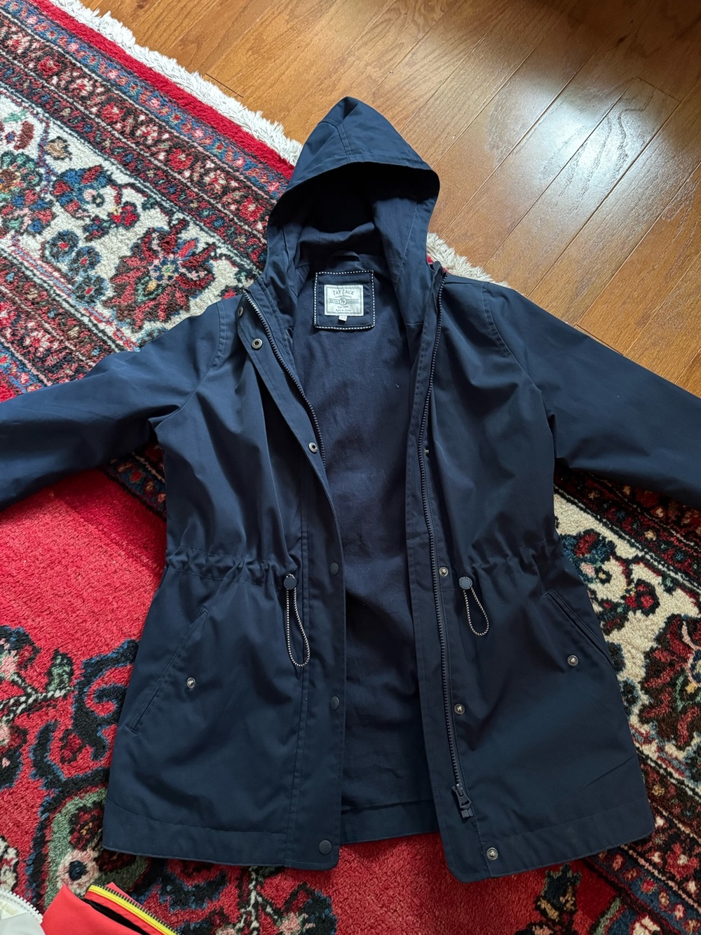 Women's Fat Face Brand Navy Hooded Jacket